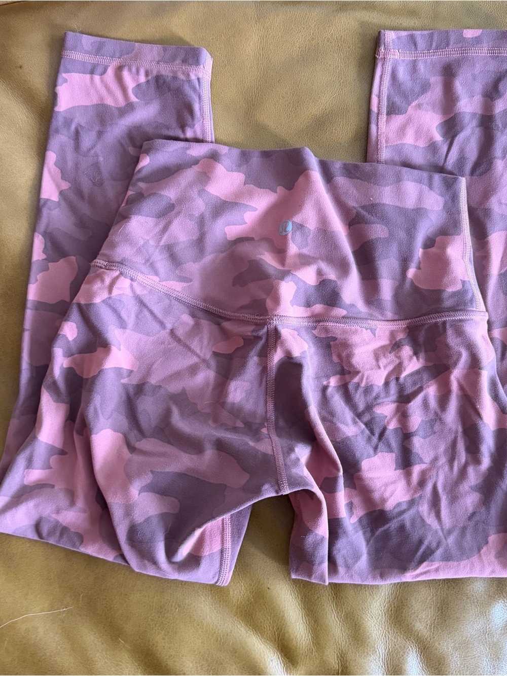 lululemon athletica Pink & Lavender Camo Leggings